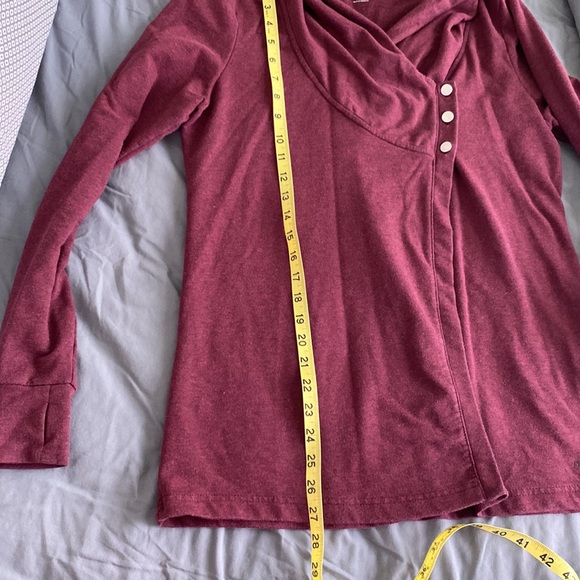 Danskin cowl neck wrap tunic top - Picture 8 of 10